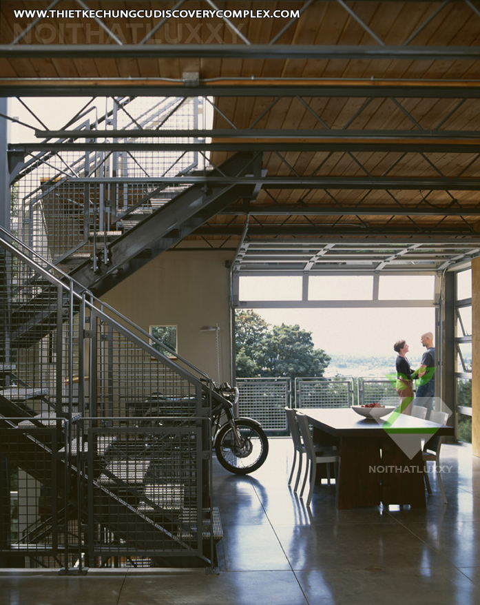 Thiết kế nội thất chung cư Discovery Complex theo phong cách công nghiệp
