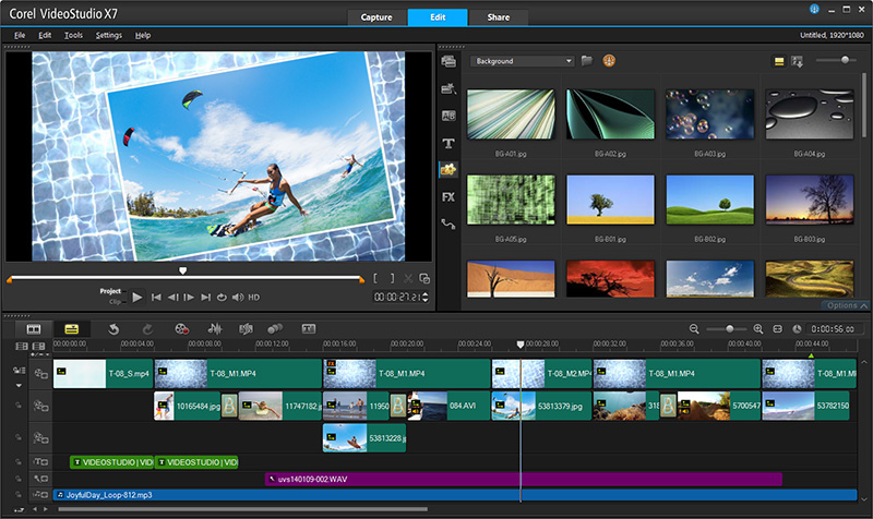 Cách sử dụng công cụ Corel VideoStudio pro x8 biên soạn video quảng cáo